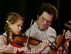 Perlman with girl