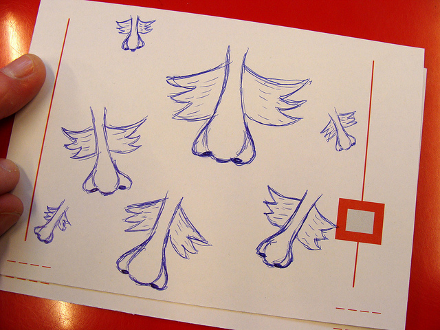 flying noses by Caroline Krueger