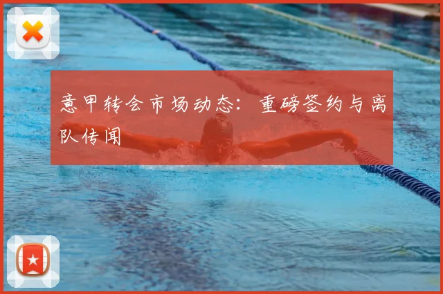 意甲转会市场动态:重磅签约与离队传闻
